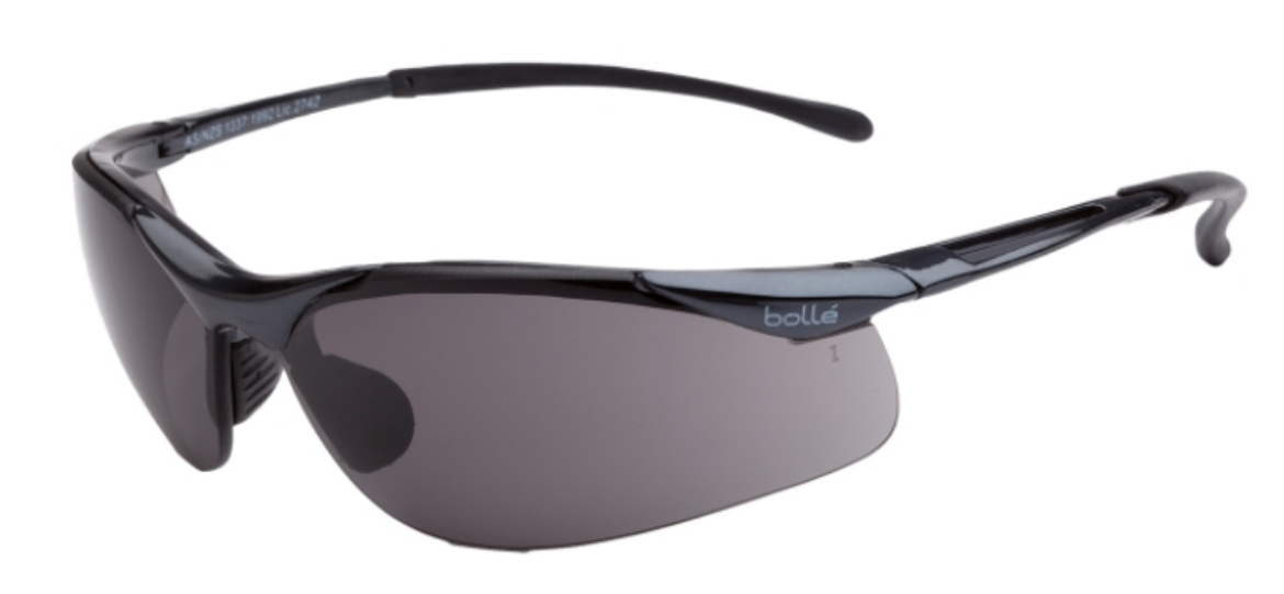 Picture of Bolle  CONTOUR Dark Gun Frame PLATINUM AS/AF Smoke Lens