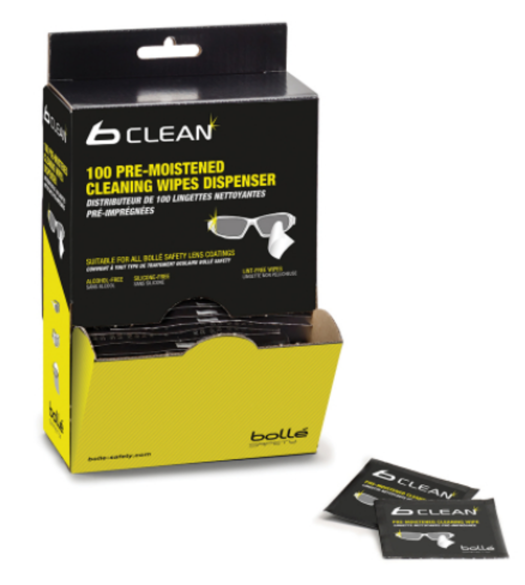 Picture of Bolle Pre-Moistened Cleaning wipes Dispenser- Box Of 100