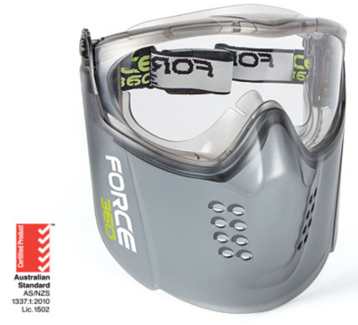Picture of Force360 Guardian+ Clear Lens Goggle and Visor Combo-Clear