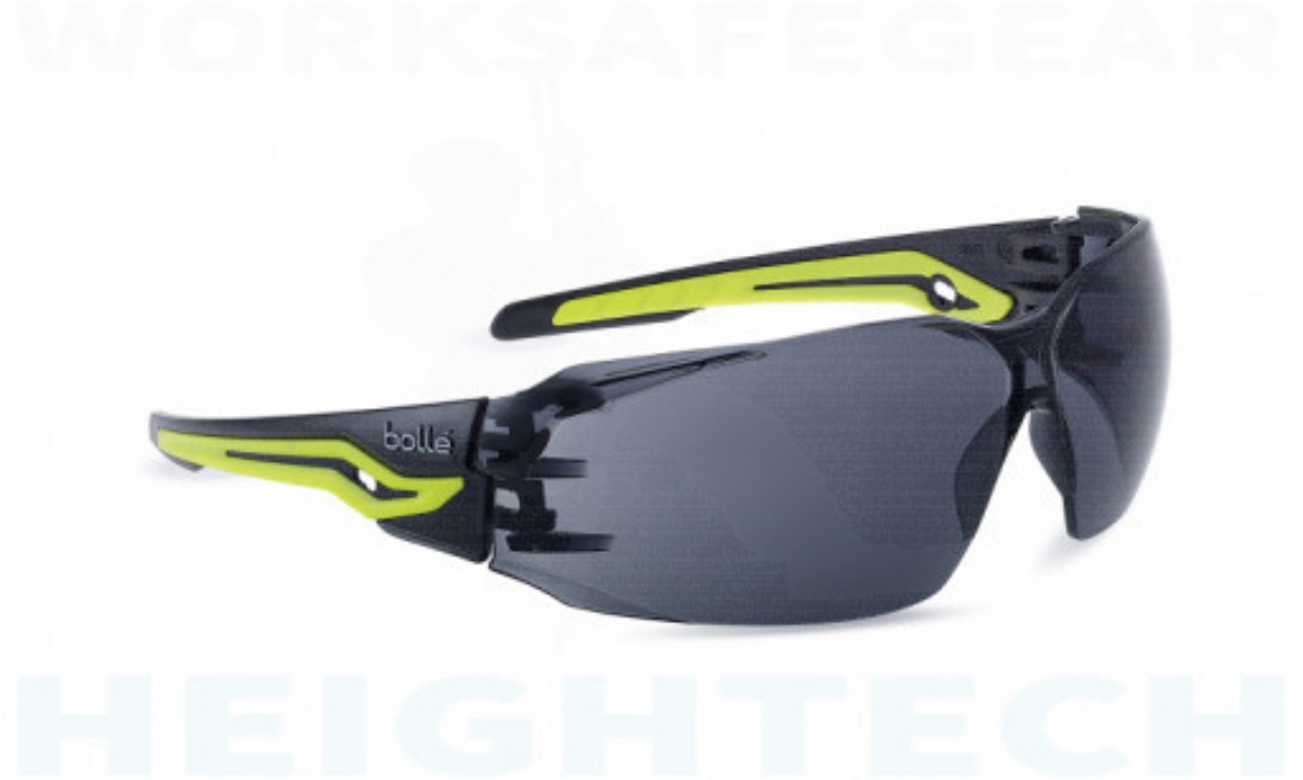 Picture of Bolle SILEX+ BLACK / YELLOW TEMPLES PLATINUM  AS/AF SMOKE LENS