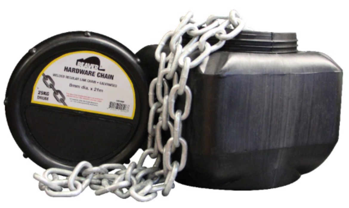 Picture of Chain Hardware Regular Galv 25kg Drumpack  6mm Approx 33M