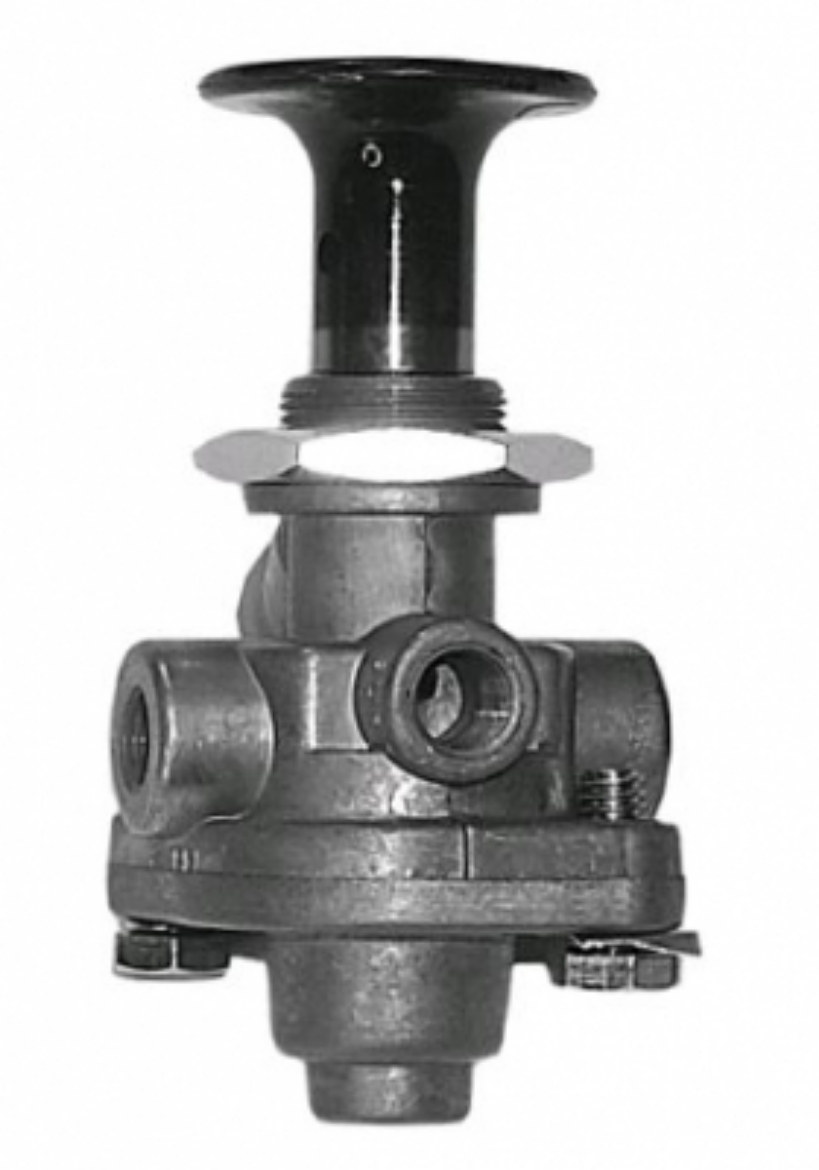 Picture of DASH VALVE WITH PARKING BRAKE BUTTON PP1 STYLE 40 PSI
(REPLACES 275176, 276567)
