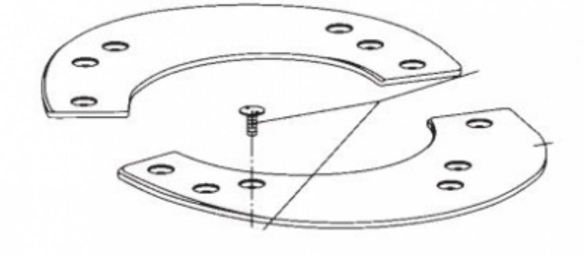 Picture of Top Plate Insert Repair Kit - 12 Bolts