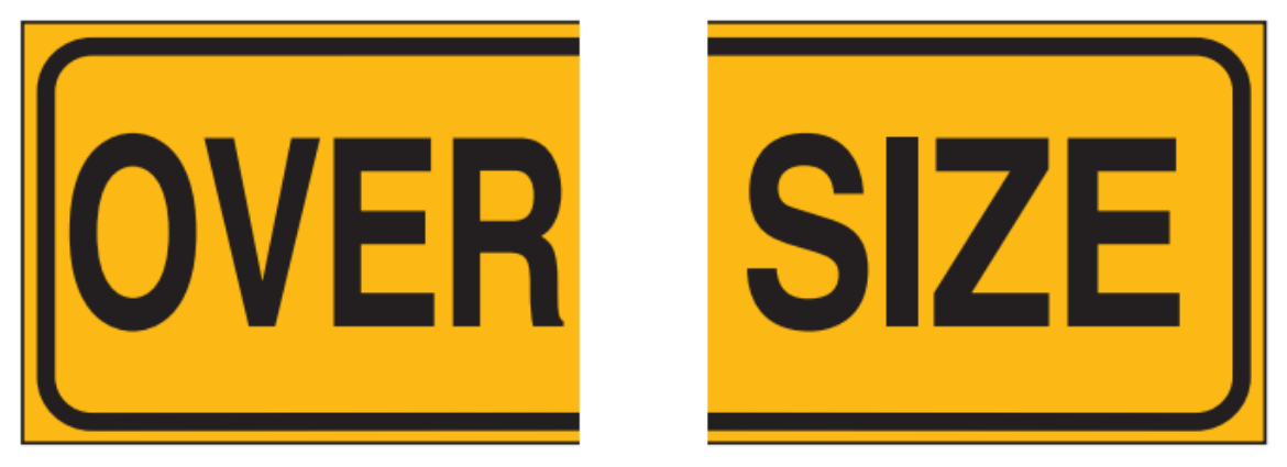 Picture of SIGN OVERSIZE ALUM (2PC)