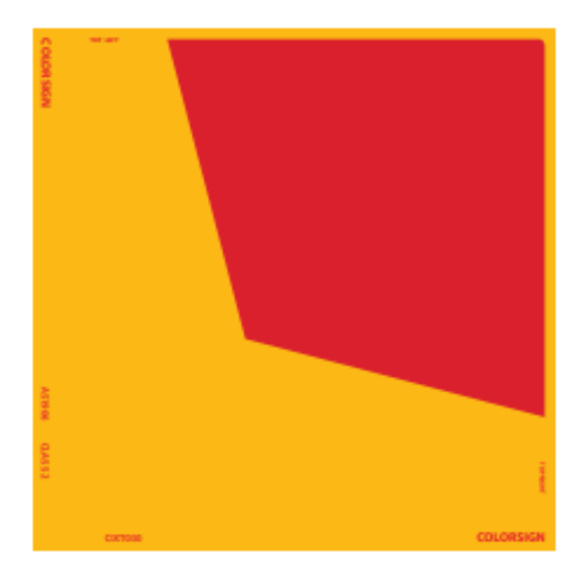 Picture of REAR MARKER - Class 400 (VSB12) DNOTV ALUMINIUM  300 X 300 LH or RH NO WRITING (Category 33 Plate)
Can be paired together or with CIXT028-A (Category 34A) or CIXT028-AR (Category 34B)