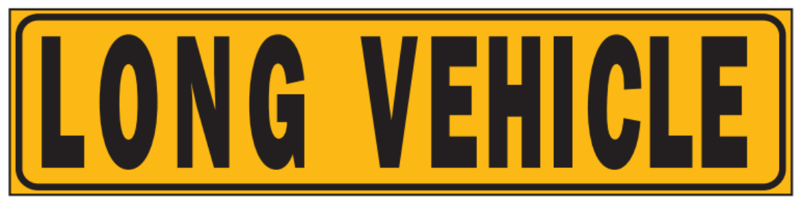 Picture of SIGN LONG VEHICLE 250X1020MM METAL 1PCE