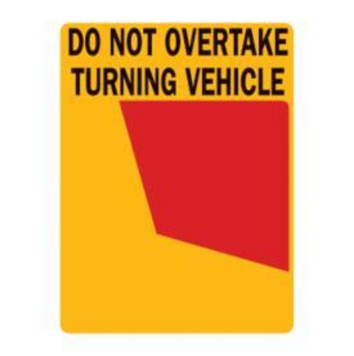 Picture of REAR MARKER Class 400 (VSB12)  DNOTV DECAL  300X400 "LH USE ONLY" (WITH WRITING) Category 34A Plate
Must be paired with CIXT027-A (Category 33) or CIXT028-AR (Category 34B)