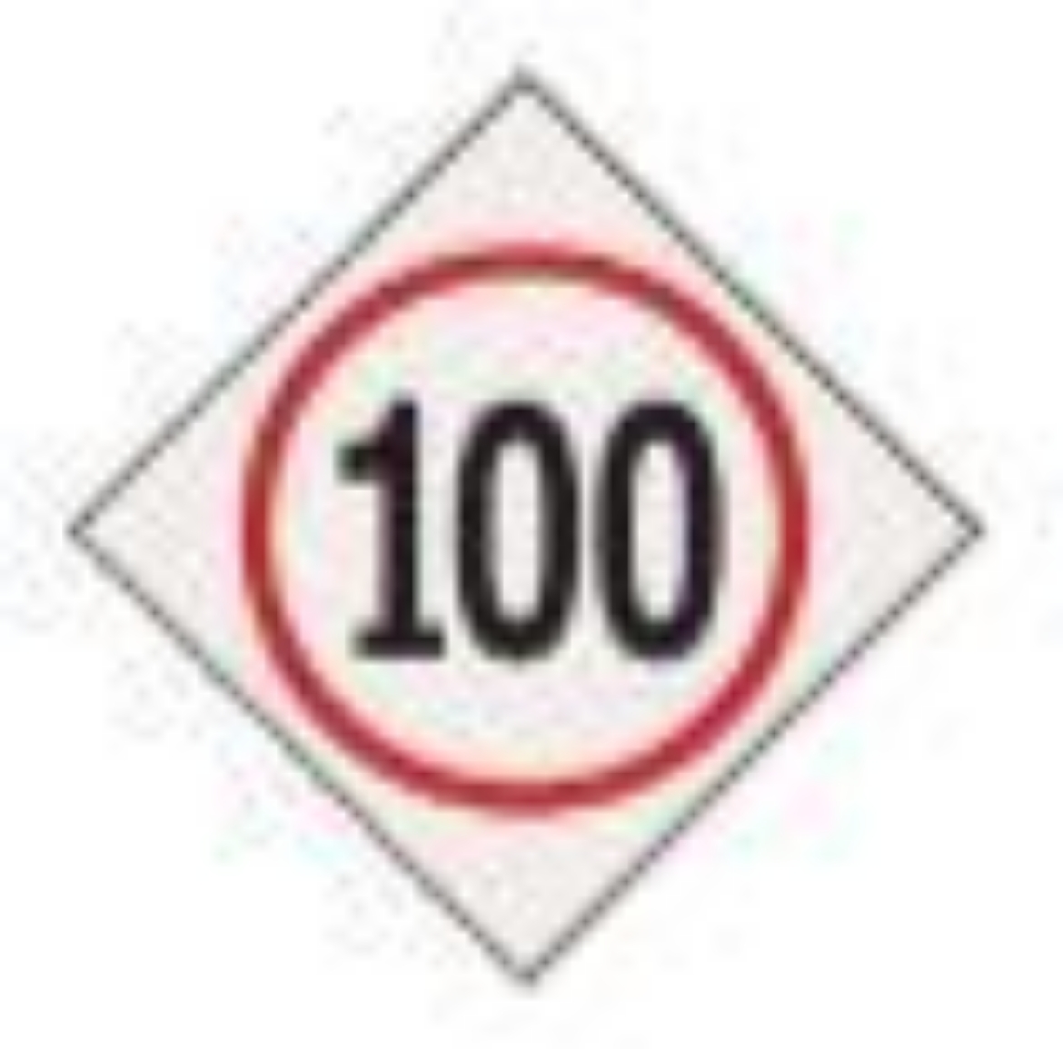 Picture of 100KM SPEED LIMITED DIAMOND DECAL