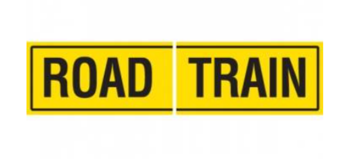 Picture of SIGN ROAD TRAIN DECAL (2PC) 605X260MM