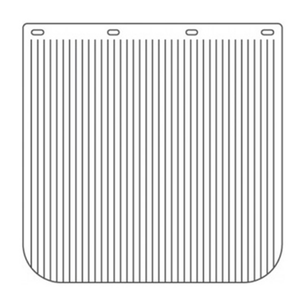 Picture of MUDFLAP RUBBER ANTI SPRAY 610mm(W)X745mm(L) WHITE