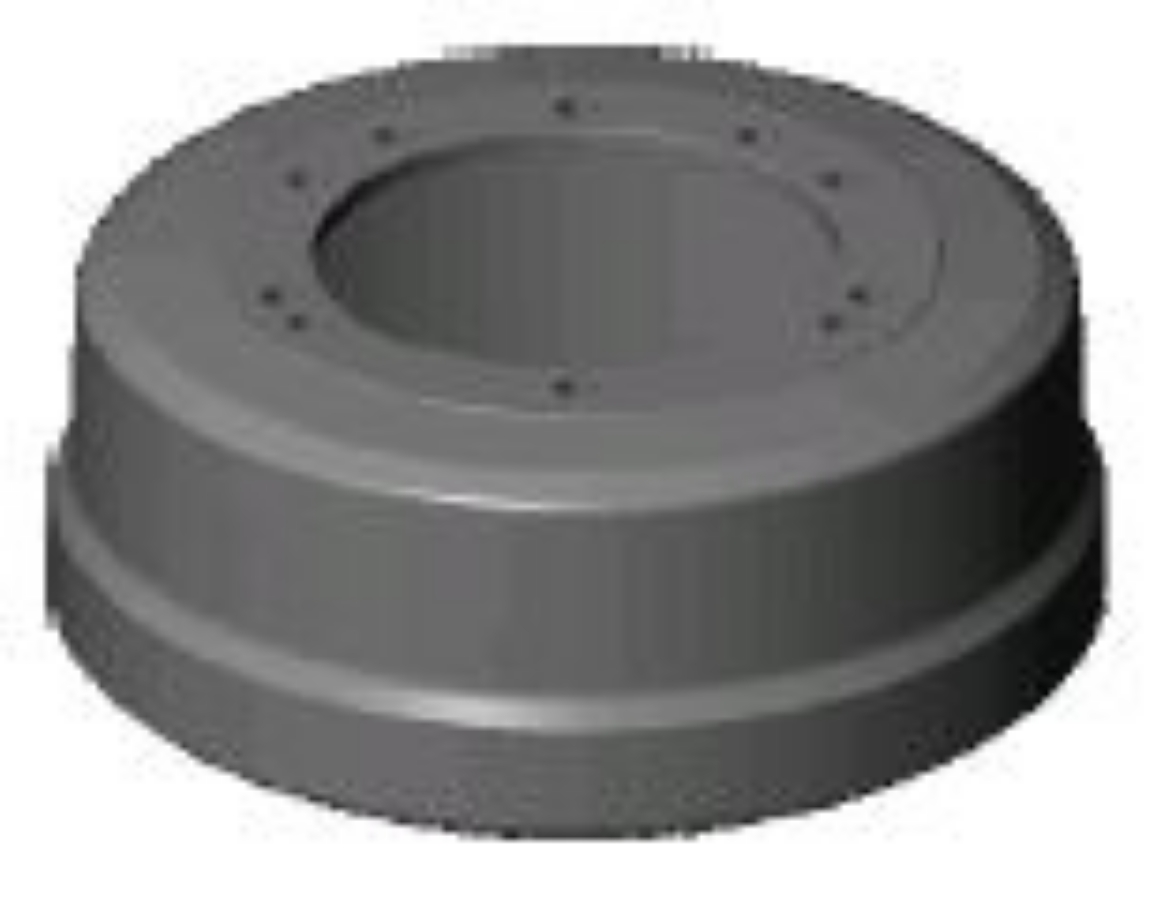 Picture of Brake Drum 16.5x75+6 Stud M/drill