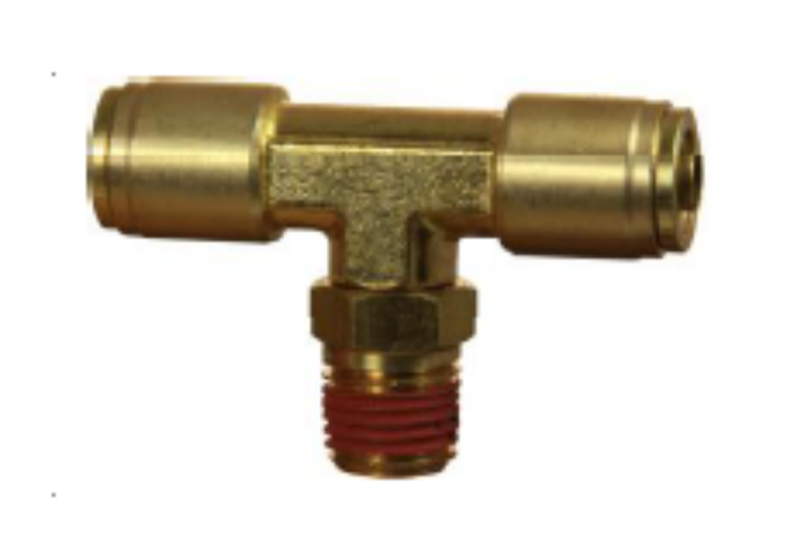 Picture of 1/2' x 1/2'(NPT) SWIVEL MALE BRANCH TEE AIR BRAKE PUSH FIT