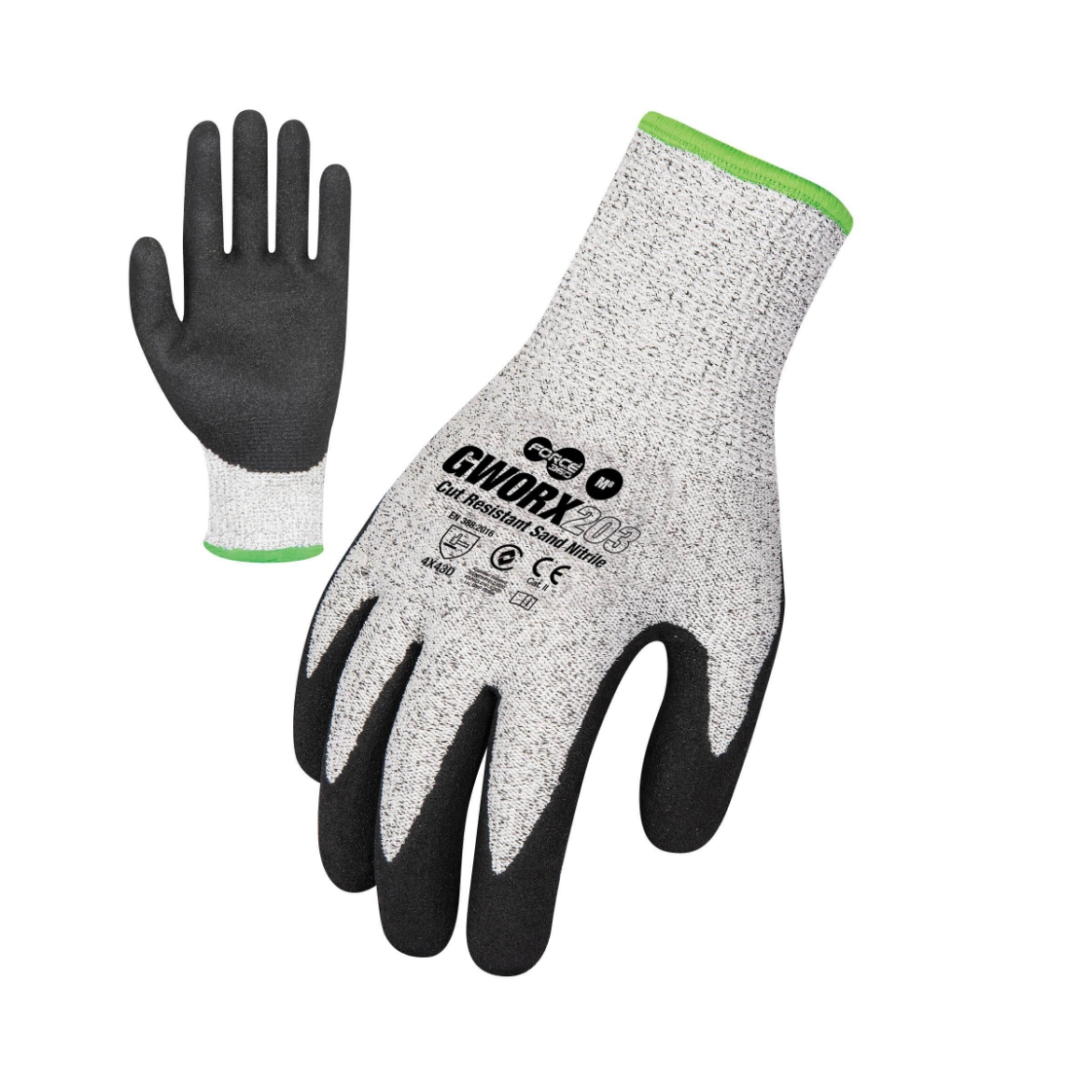 Picture of Force360 Cut Resistant Sand Nitrile Glove (Cut Level D) Large