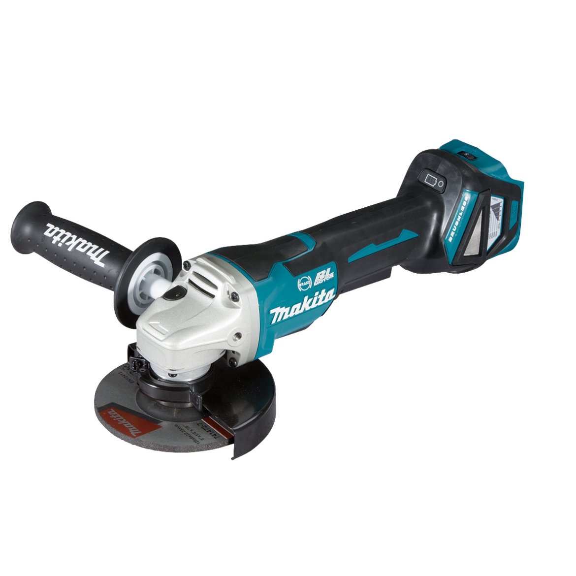 Picture of 18V BRUSHLESS 125mm Angle Grinder, Paddle Switch, Variable Speed, Kick Back Detection, Electric Brake - Tool Only