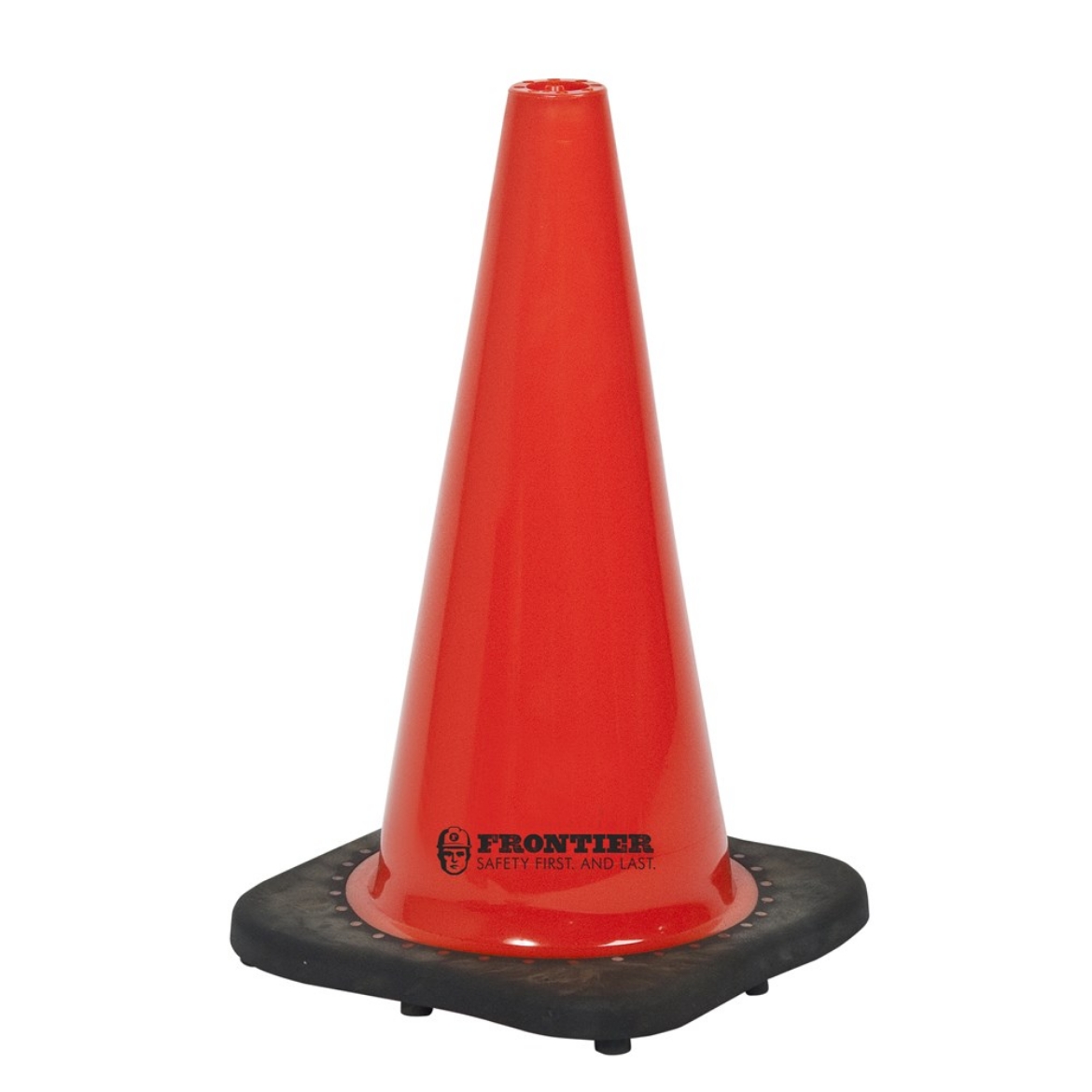 Picture of FRONTIER REFELCTIVE TRAFFIC CONE - ORANGE/GREEN - 450MM (NOT AVAILABLE IN 700MM)