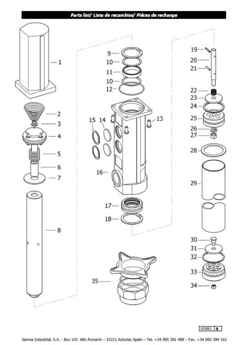 Picture of ALEMLUBE REVERSING SET - TO SUIT 352100 SAMOA