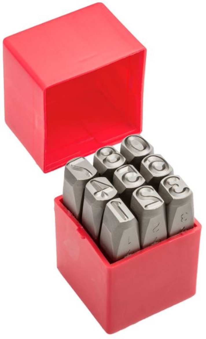 Picture of 12mm Number Stamps
