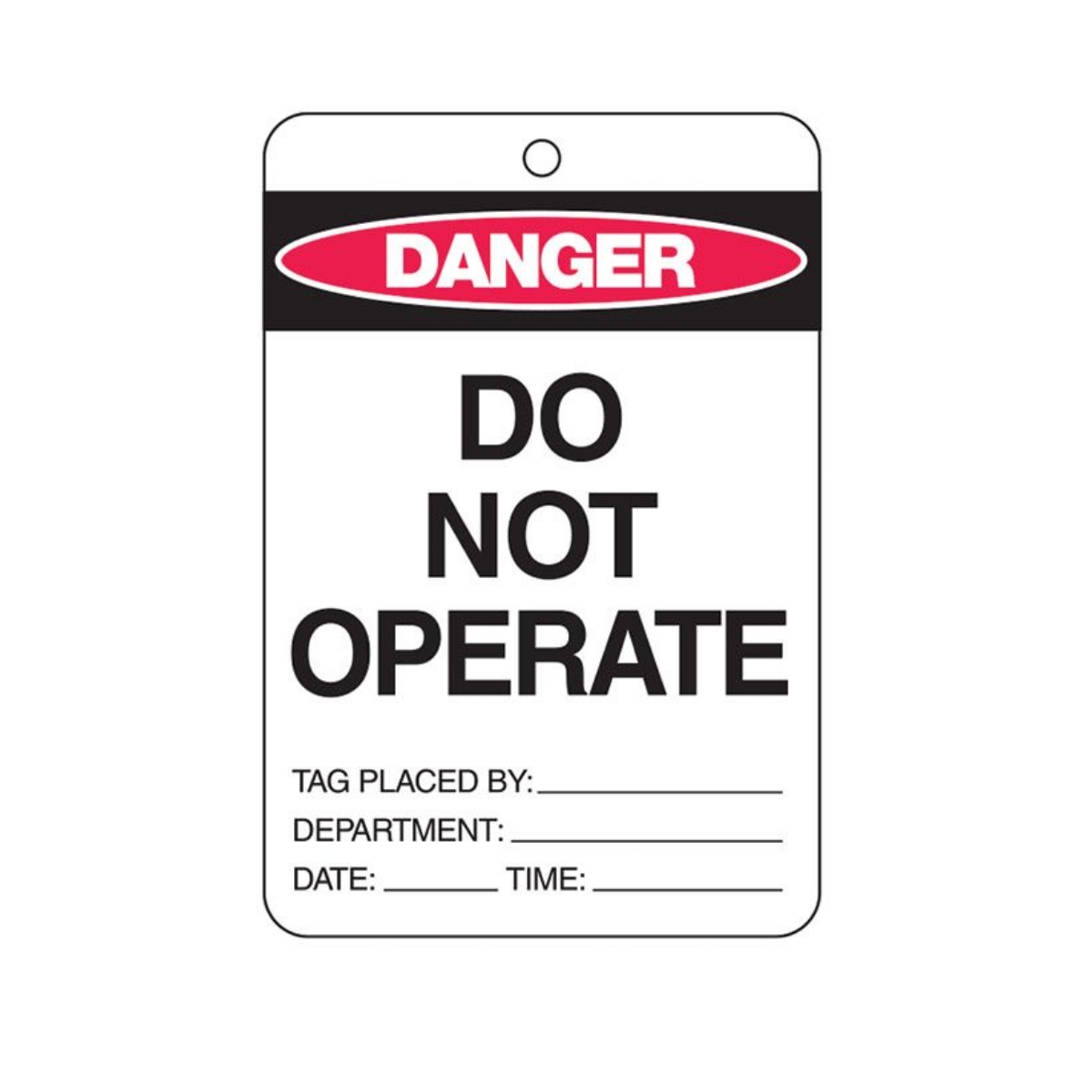 Picture of DANGER/DO NOT OPERATE - SAFETY TAG