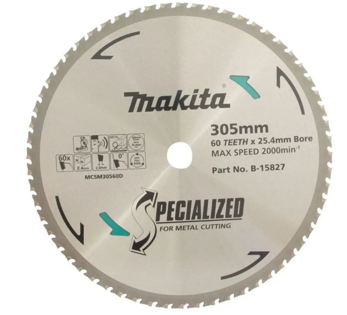 Picture of MAKITA 305MM 60T TCT CIRCULAR SAW BLADE FOR METAL CUTTING - SPECIALIZED (Cold Cut Saw)