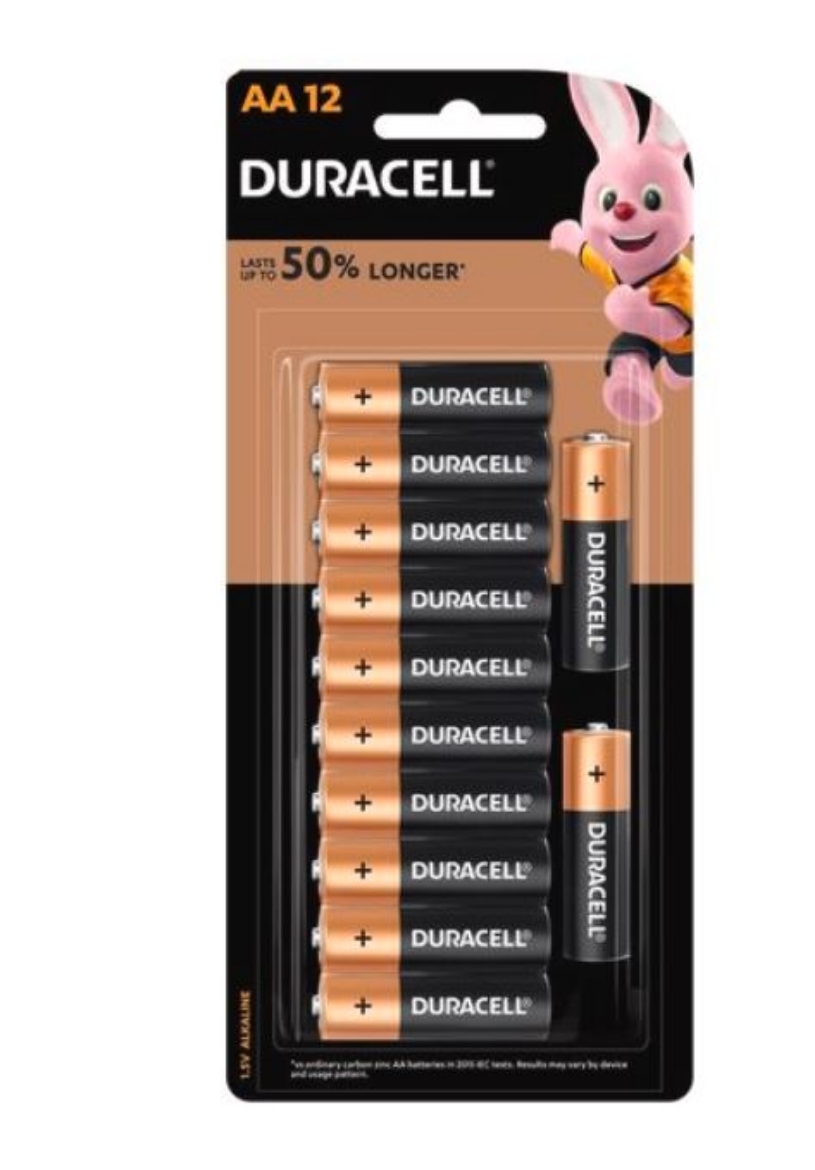 Picture of Duracell AA Coppertop Batteries - 12 Pack