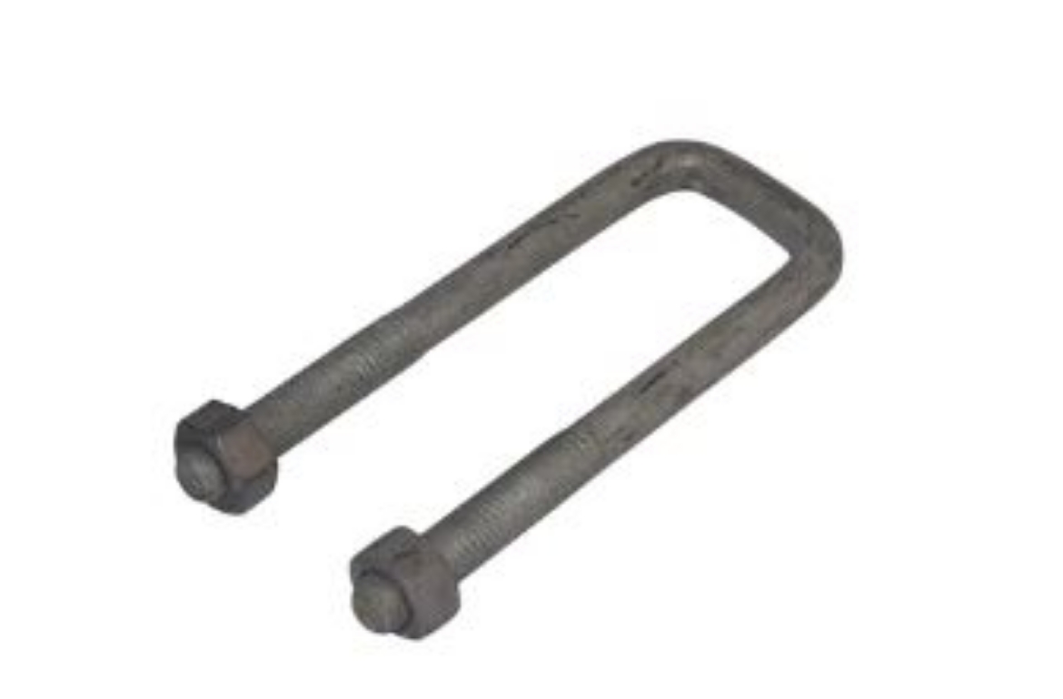Picture of U BOLT KIT 50SQ X 7" GALV 5/8" U/BOLT 3" THREAD WITH NUTS & WASHERS (to suit 1001E8)