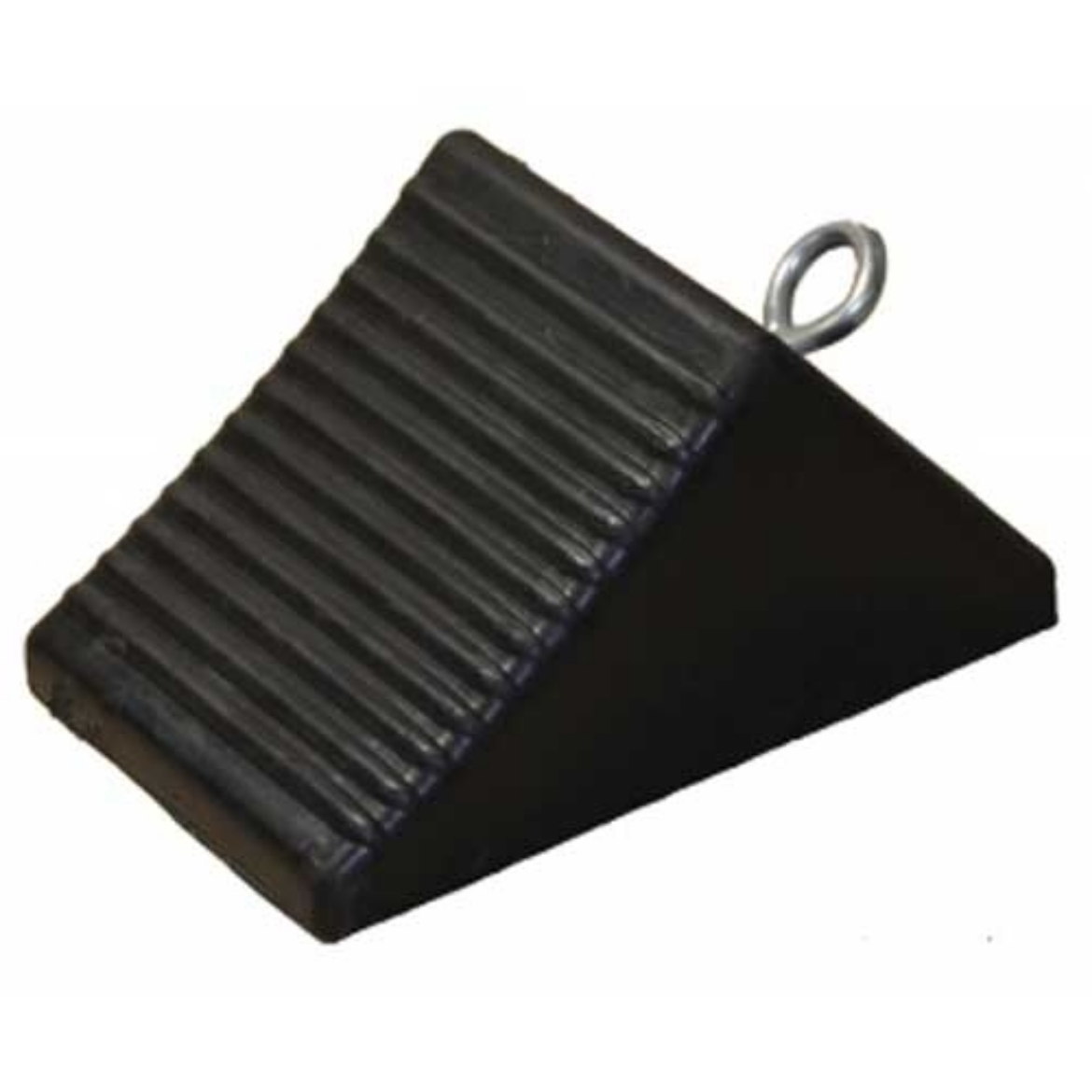 Picture of RUBBER WEDGE 204(L)x127(W)x104(H) WHEEL CHOCK WITH EYE BOLT