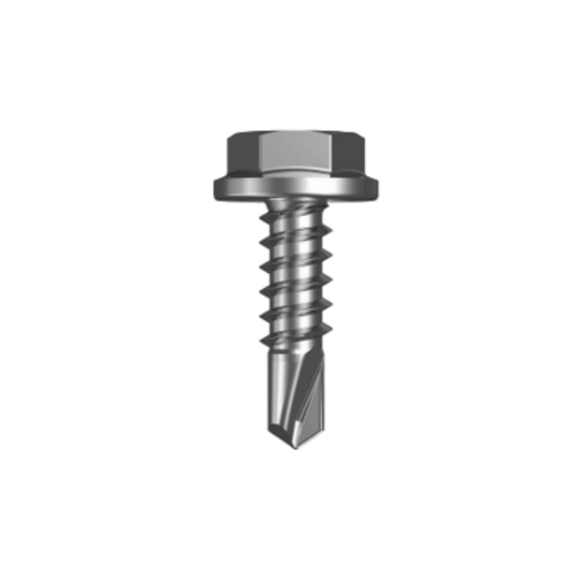 Picture of Metal Self Drilling Screws Flanged Hex CL4 MET SEAL HX S:12-14X 55