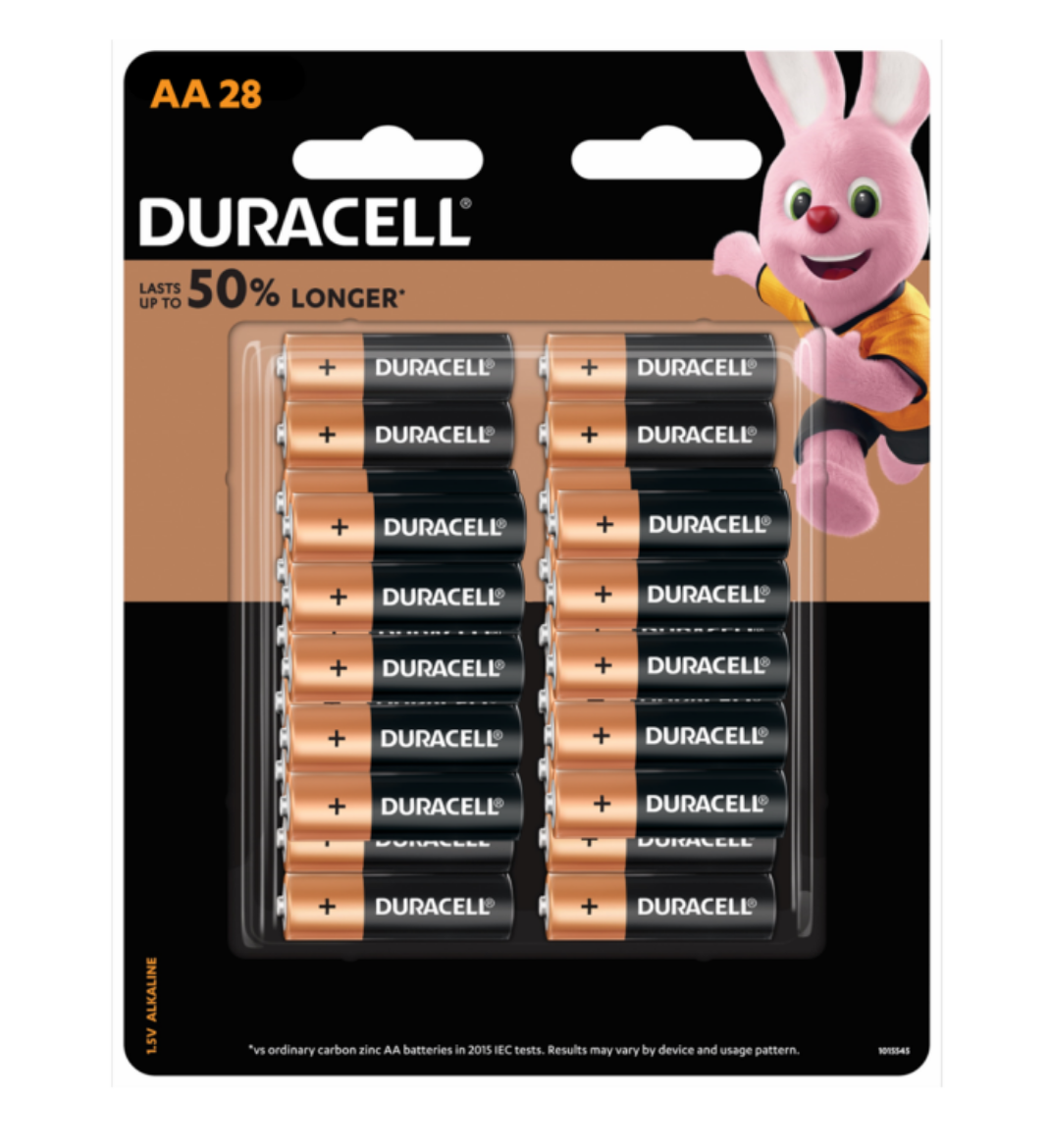 Picture of Duracell AA Coppertop Batteries - 24 Pack
