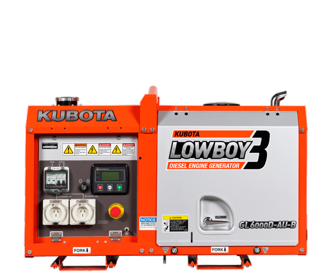 Picture of Kubota Low Boy 3 - 5.5kVa Generator (Non Mine Spec)