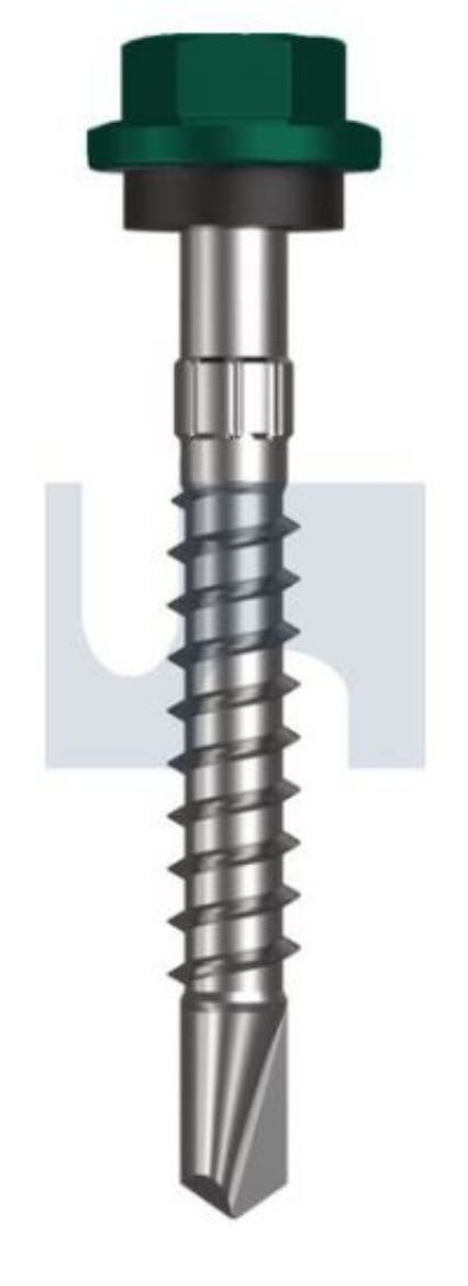 Picture of Metal Self Drilling Screws Flanged Hex CL4 MET SEAL HX S:14-10X 50 - Cottage Green