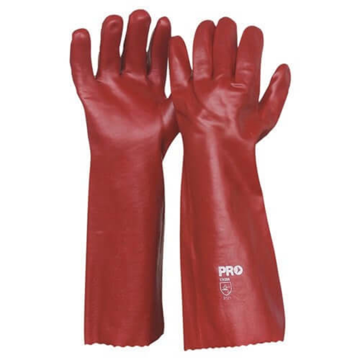 Picture of Gloves PVC Red Elbow Length One Size ProChoice