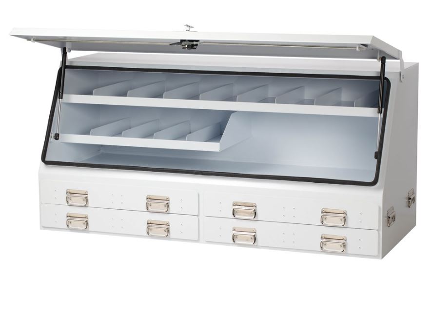 51205W KINCROME UPRIGHT TRUCK BOX - 4 DRAWER EXTRA LARGE - WHITE (1500 ...