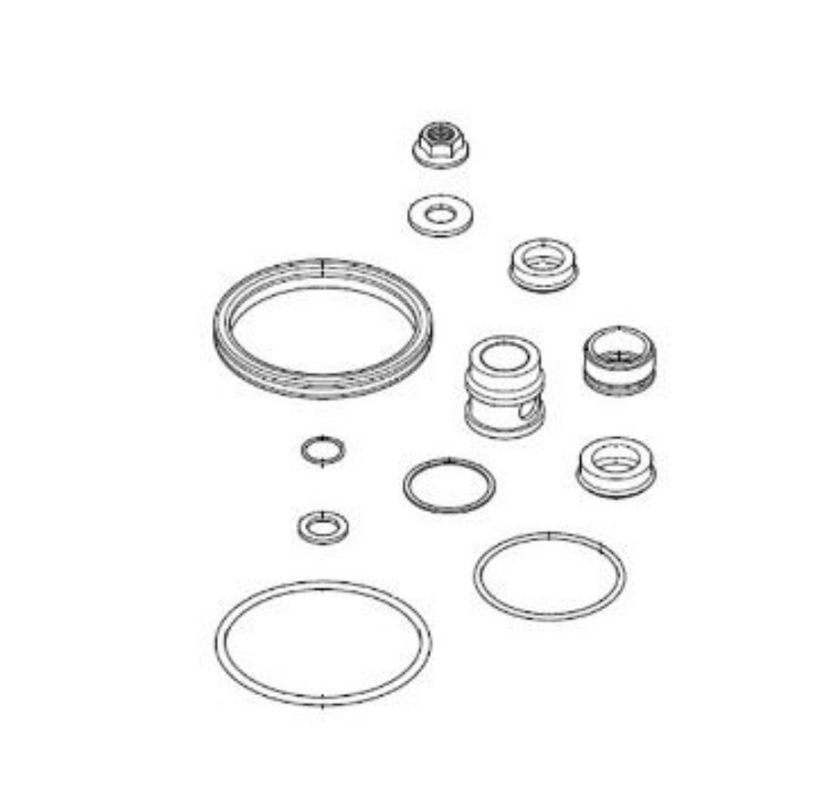 Picture of Alemite Major Repair Kit for High Pressure Grease Pumps [Includes tube of 393590 Teflon Grease]