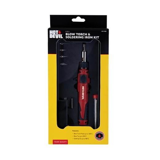 Picture of 9 IN 1 GAS TORCH & SOLDERING IRON KIT
