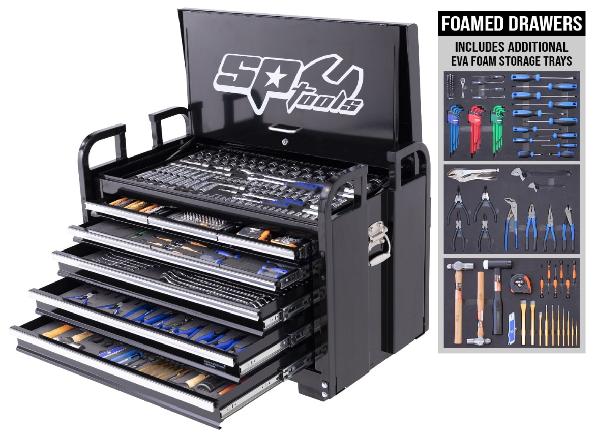 Picture of FIELD SERVICE TOOL KIT - 413PC - METRIC/SAE - BLACK - PLUS BONUS EVA STORAGE TRAYS