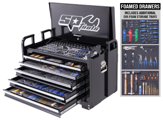 Picture of FIELD SERVICE TOOL KIT - 413PC - METRIC/SAE - BLACK - PLUS BONUS EVA STORAGE TRAYS