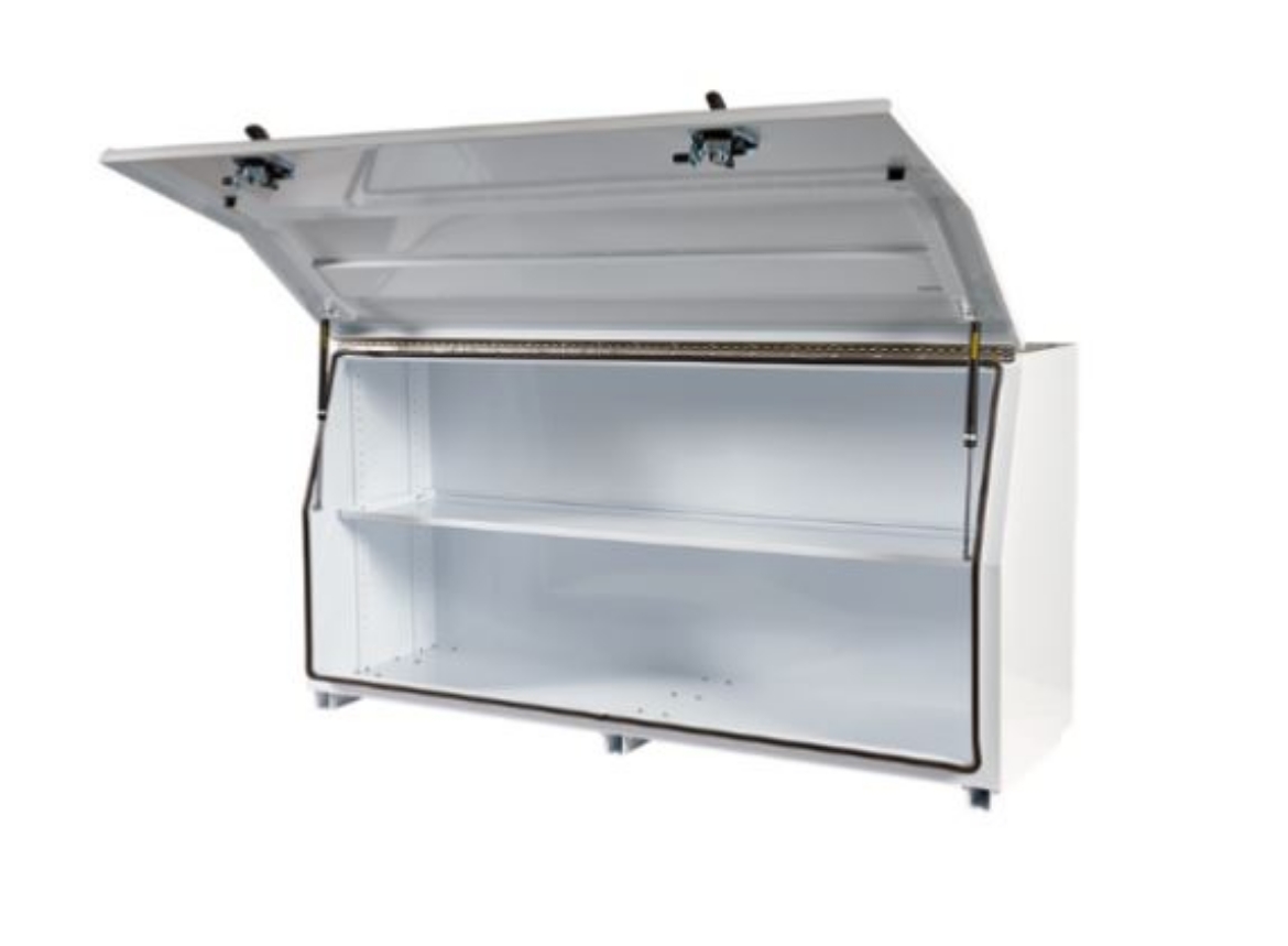Picture of PARAMOUNT 950H SERIES FULL OPEN - NO DRAWERS - WHITE (1565 x 616 x 950MM)