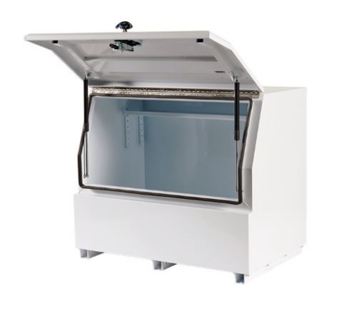 Picture of PARAMOUNT 850H SERIES STEEL TOOLBOX - HALF OPEN - WHITE (1280 X 616 X 850MM)