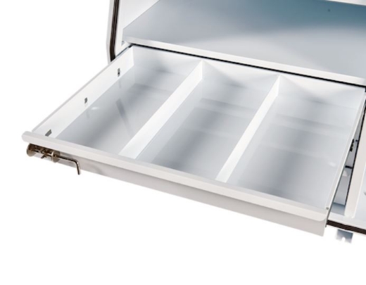 Picture of PARAMOUNT 850H SERIES STEEL MINEBOX - 4 DRAWER - WHITE (1565 X 616 X 850MM)