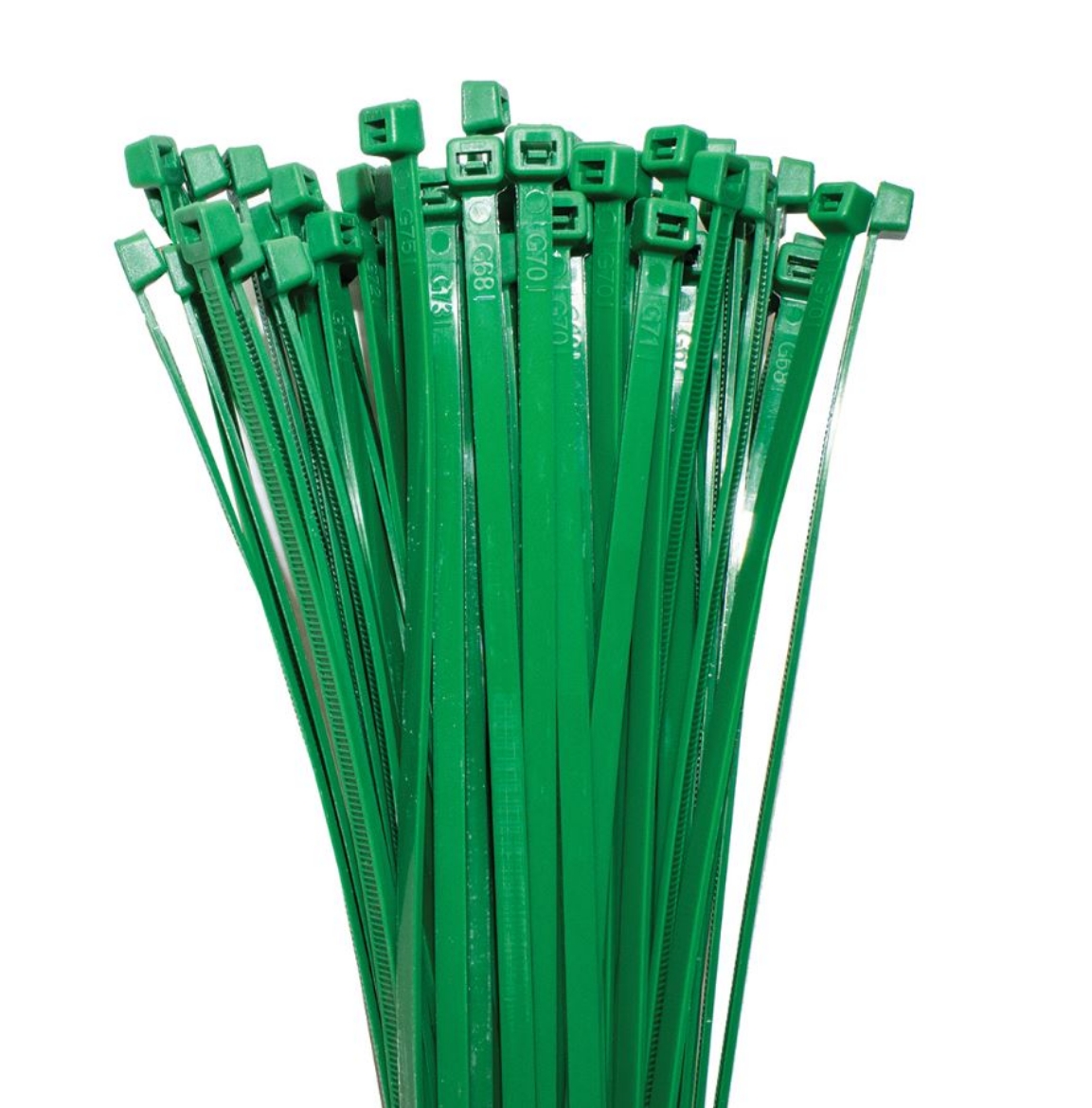 Picture of CABLE TIE NYLON 200X4.8MM GREEN (100)