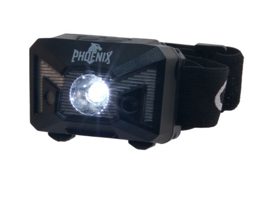 Picture of Phoenix Rechargeable Headlamp 3W, 5 Beam Pattern, Motion Activated
