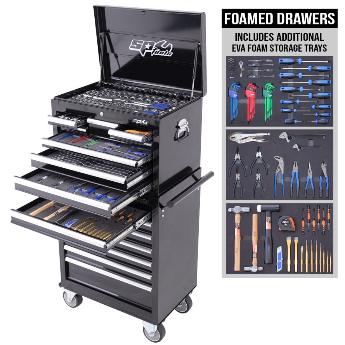 Picture of TOOL KIT CUSTOM SERIES - 303PC - METRIC/SAE - BONUS EVA STORAGE TRAYS
