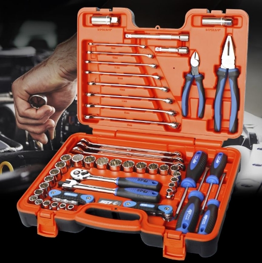 Picture of TOOLKIT 65PC 3/8"DR 12PT METRIC/SAE IN X-CASE