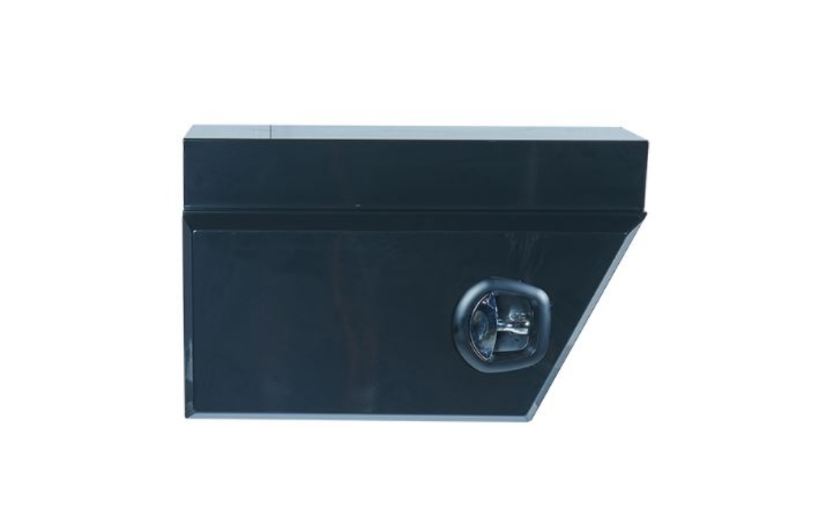 Picture of PARAMOUNT STANDARD UNDER TRAY STEEL TOOLBOX - LEFT OF WHEEL - BLACK (660/510L X 260W X 405H)