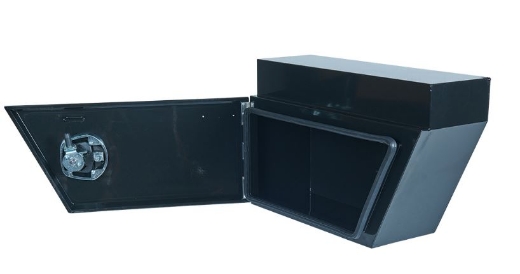 Picture of PARAMOUNT STANDARD UNDER TRAY STEEL TOOLBOX - LEFT OF WHEEL - BLACK (660/510L X 260W X 405H)