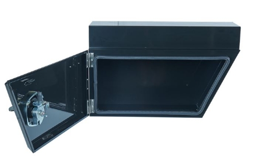 Picture of PARAMOUNT STANDARD UNDER TRAY STEEL TOOLBOX - LEFT OF WHEEL - BLACK (660/510L X 260W X 405H)