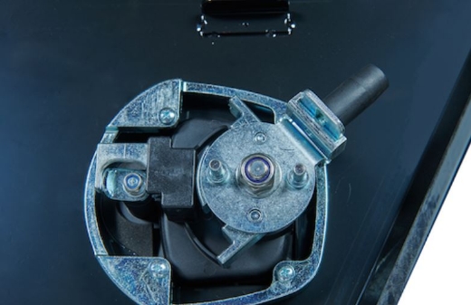 Picture of PARAMOUNT STANDARD UNDER TRAY STEEL TOOLBOX - RIGHT OF WHEEL - BLACK (660/510L X 260W X 405H)