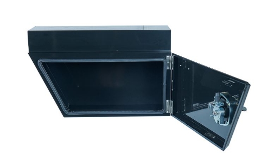 Picture of PARAMOUNT STANDARD UNDER TRAY STEEL TOOLBOX - RIGHT OF WHEEL - BLACK (660/510L X 260W X 405H)