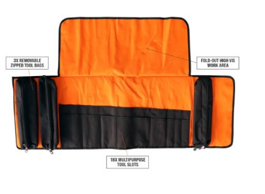 Picture of 93 PIECE HEAVY DUTY TOOL ROLL - ROLL ONLY