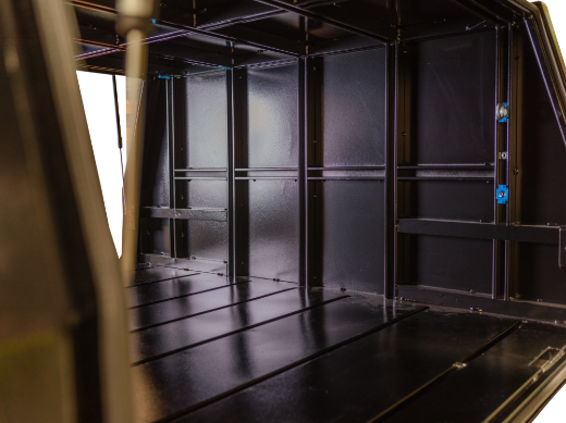 Picture of PARAMOUNT ALUMINIUM UTE CANOPY - RIPPLE BLACK - 1200L x 1800W x 871H